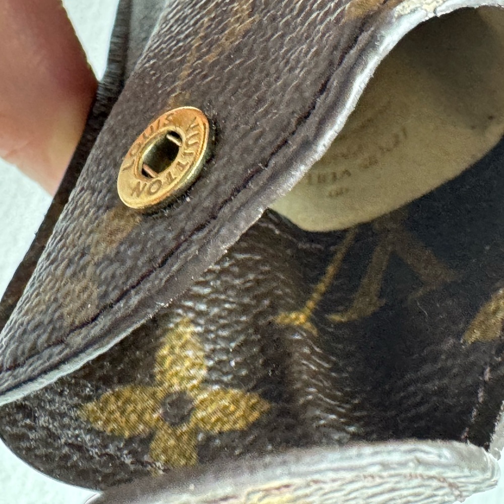 Louis Vuitton Monogram Eyewear Pouch in Dark Brown and Gold - Picture 4 of 8